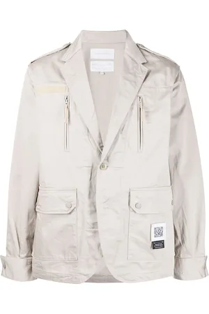 Fumito Ganryu Single-breasted multiple-pocket blazer