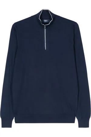 FEDELI Cashmere-silk blend fine-knit jumper