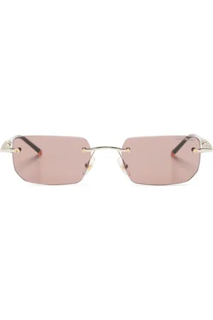 Montblanc Rimless rectangle-frame sunglasses