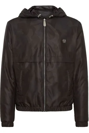 Philipp Plein Camouflage-print hooded jacket