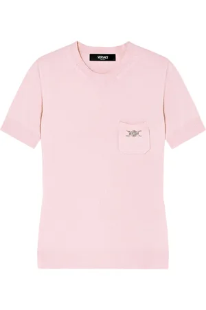 VERSACE Medusa-plaque knitted top