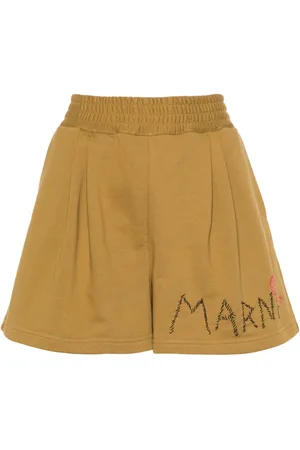 Marni Logo-embroidered track shorts