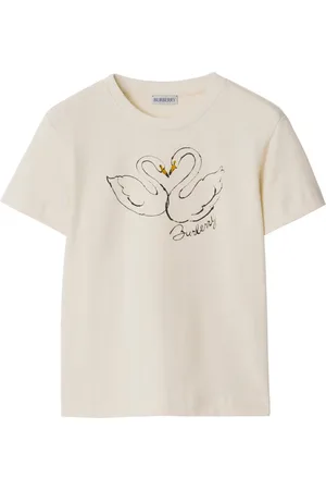 Burberry Boxy Swan cotton T-shirt
