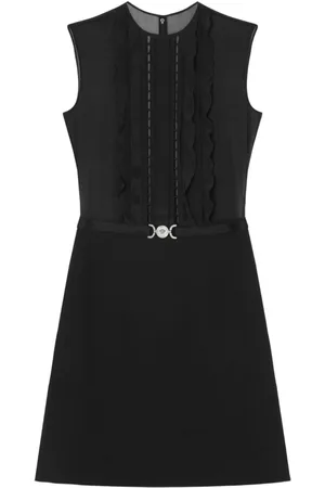 VERSACE A-line silk georgette mini dress