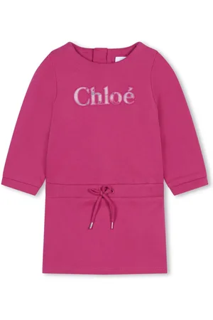 Chloé Logo-embroidered cotton dress