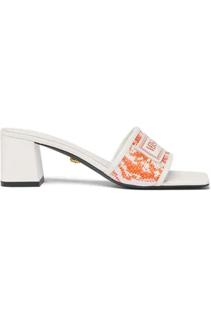 VERSACE Theia Barocco 55mm raffia sandals