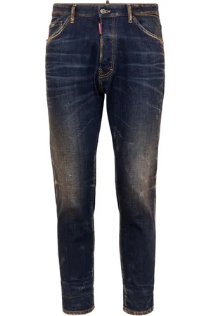 Dsquared2 Text-print slim-cut jeans