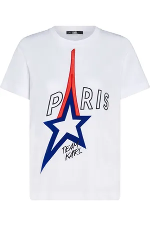 Karl Lagerfeld Paris organic-cotton T-shirt
