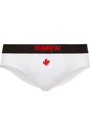 Dsquared2 Horror maple leaf-embroidered briefs