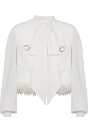 Balmain Panelled tweed jacket