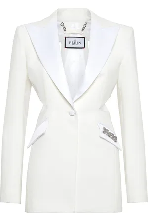 Philipp Plein Cut-out satin blazer