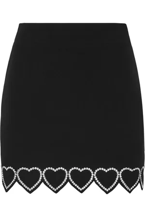 Philipp Plein Heart-embellished mini skirt
