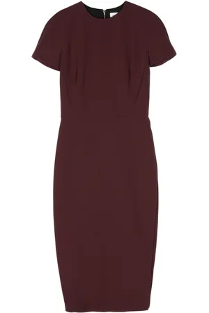 Victoria Beckham Wool-crepe midi dress