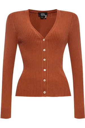 A.P.C. V-neck organic cotton cardigan