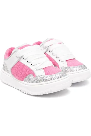 ANDREA MONTELPARE Terry-cloth glittered sneakers