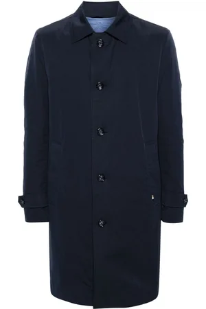 HUGO BOSS Spread-collar single-breasted coat