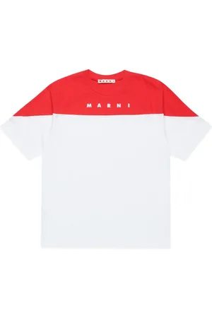 Marni Logo-print two-tone T-shirt