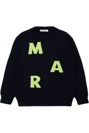 Marni Logo-intarsia crew-neck jumper