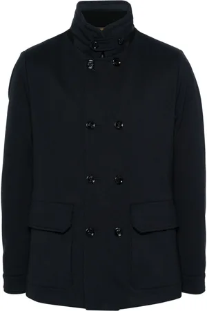 MOORER Layered-detail padded jacket