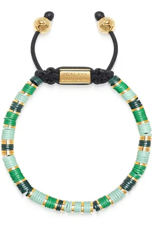 Nialaya Logo-plaque beaded bracelet