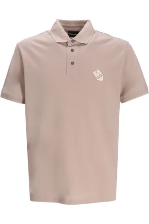 Emporio Armani Logo-embroidered cotton polo shirt