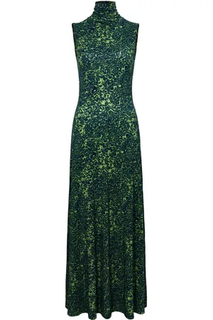 Proenza Schouler Abstract-print high-neck dress
