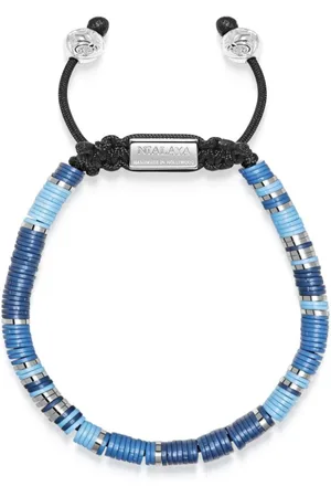 Nialaya Logo-plaque beaded bracelet