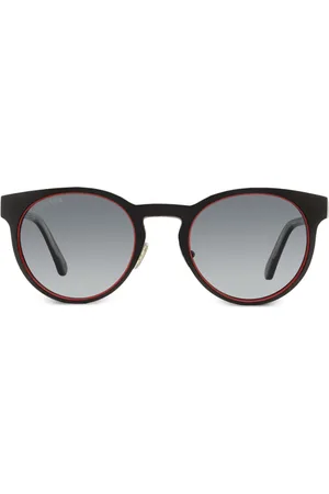 Omega Matte-finish round-frame sunglasses