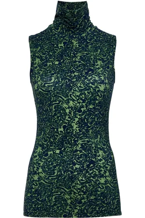 Proenza Schouler Abstract-print high-neck top