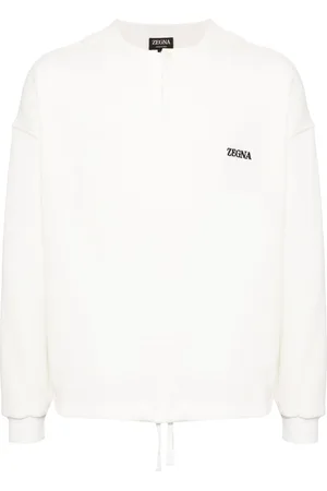 Ermenegildo Zegna Logo-embroidered cotton-blend sweatshirt