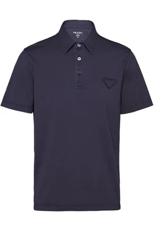 Prada Triangle-logo cotton polo shirt
