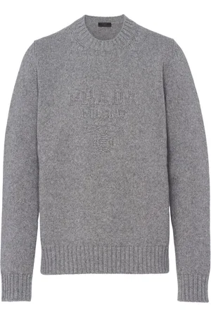 Prada Logo-embroidered jumper