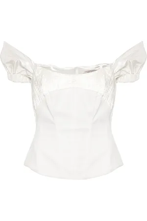 V:PM ATELIER Paloma off-shoulder corset top
