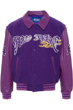 AWAKE NY Varsity felted bomber jacket