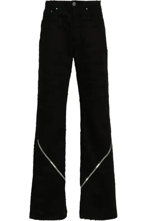 HELIOT EMIL Distressed-effect cotton jeans