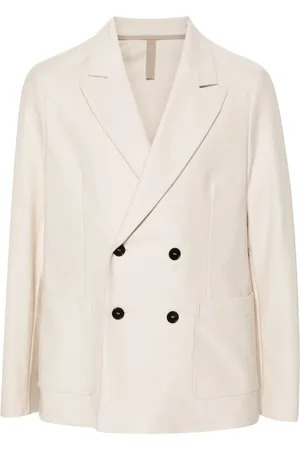 Harris Wharf London Double-breasted twill blazer