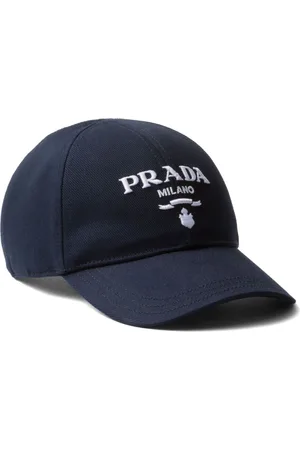 Prada Logo-embroidered drill cap