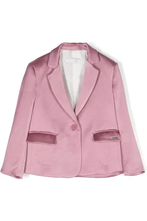 MONNALISA Single-breasted satin blazer