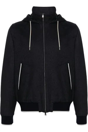 HERNO Felted hooded jacket