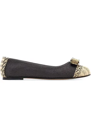 Salvatore Ferragamo Raffia Varina ballet flat