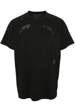 HELIOT EMIL Intine round-neck perforated T-shirt