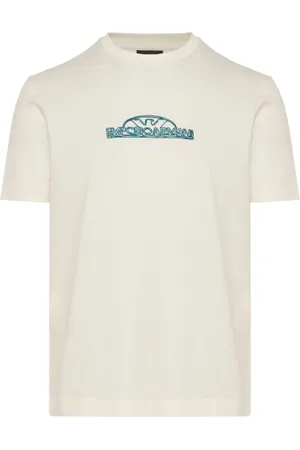 Emporio Armani Logo-embroidered crew neck T-shirt