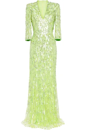 Jenny Packham Oscar sequin-embellished gown