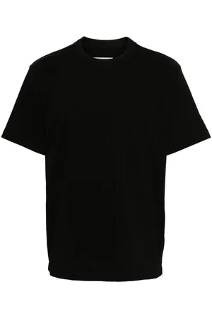 SACAI Zip-slit cotton T-shirt