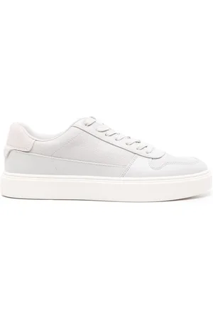 Calvin Klein Logo-print leather sneakers