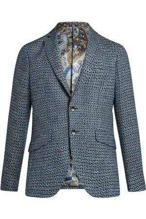 Etro Single-breasted wool blazer