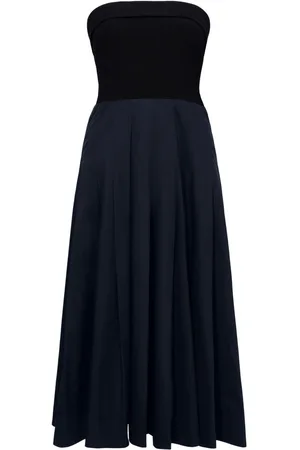 Proenza Schouler Strapless cotton midi dress