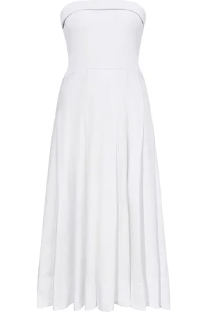 Proenza Schouler Strapless cotton midi dress