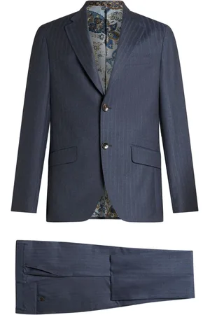 Etro Striped wool two-piece suit