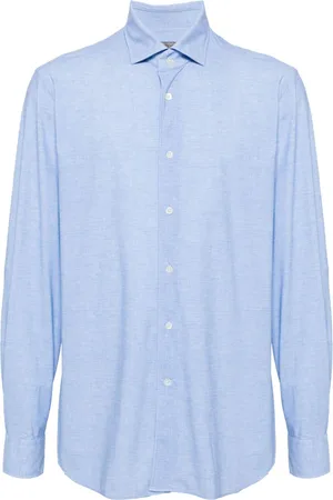 corneliani Long-sleeve chambray shirt